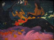 Paul Gauguin By the Sea painting